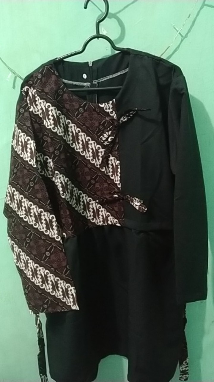 Batik Wanita Asj Sa Hrb026 Kenongo Kemeja Tosca Pendek