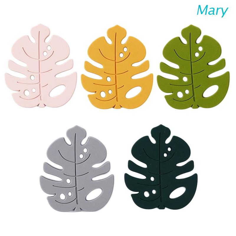 Mary Mainan Teether Bentuk Daun Bahan Silikon Food Grade Untuk Bayi