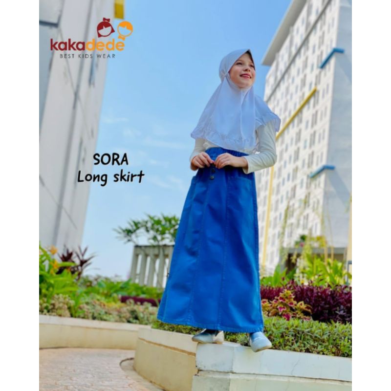 Rok Anak Jeans, Rok Panjang Anak Jeans, Rok Jeans KakaDede