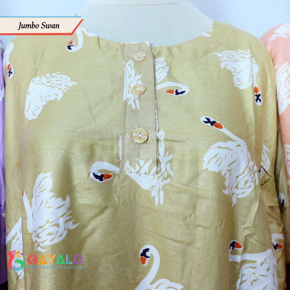 MURAH Daster Jumbo Swan - Daster Motif - Daster Rayon - Daster Hamil - Daster Grosir Murah