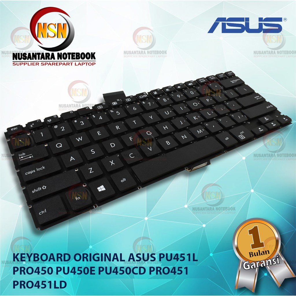 Keyboard Original Asus PU451 PU451L PU451J PU451JF PU451LD PRO450