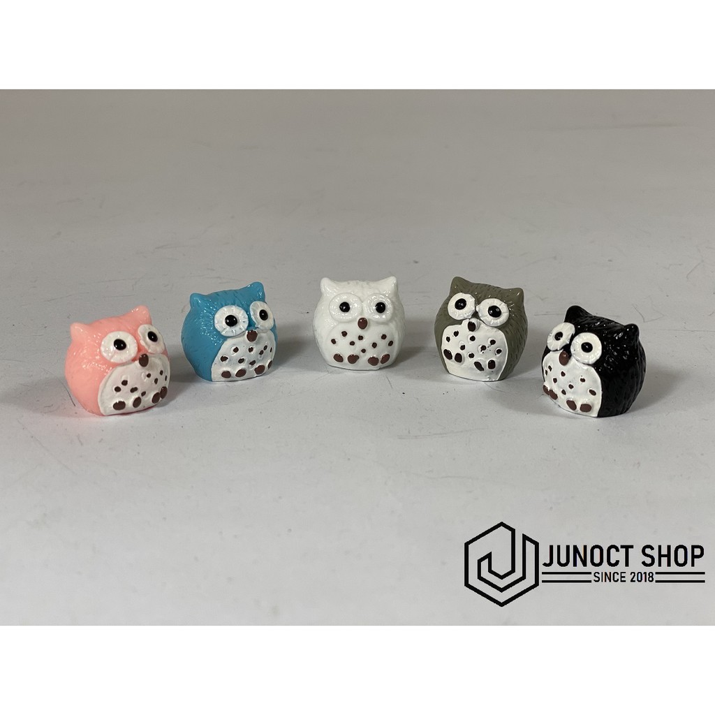 FIGURE BURUNG HANTU LUCU RESIN AKUARIUM - MAKET MINIATUR DIORAMA 2