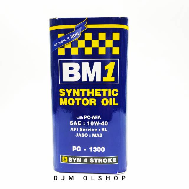 OIL BM1 PC 1300 4T API SL SAE 10W-40 JASO MA2 1L