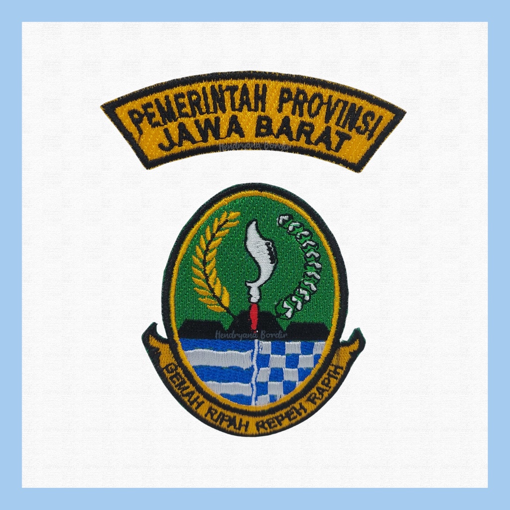 Bordir Logo Jawa Barat / Lokasi Pemprov Jabar — Patch Badge Bet Emblem