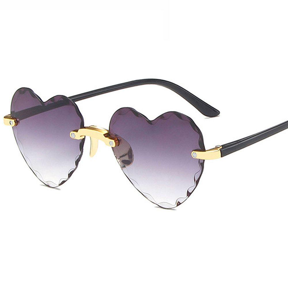 R-flower Heart Sunglasses Trendy Kacamata Pesta Love Heart Sunglasses