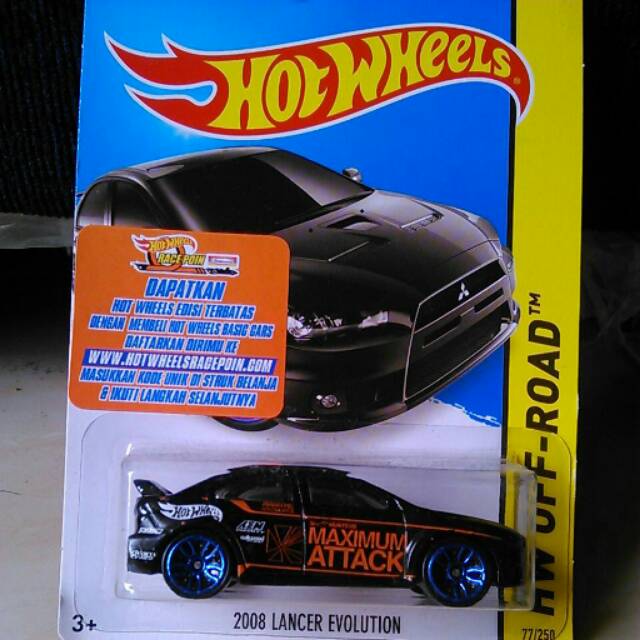 Hotwheels Lancer Evolusion Hitam