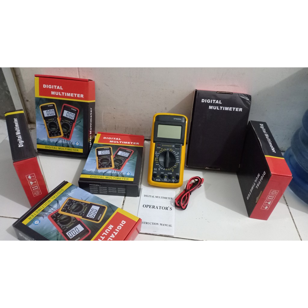 Grosir Digital Multimeter DT9205A MURAH BERKUALITAS KEAKURATAN TINGGI DAN AWET+ BONUS BATERAI