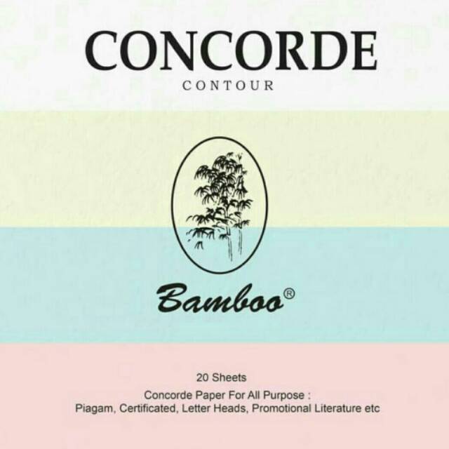 

Kertas Concorde Paper - Bamboo (isi 20 lbr)