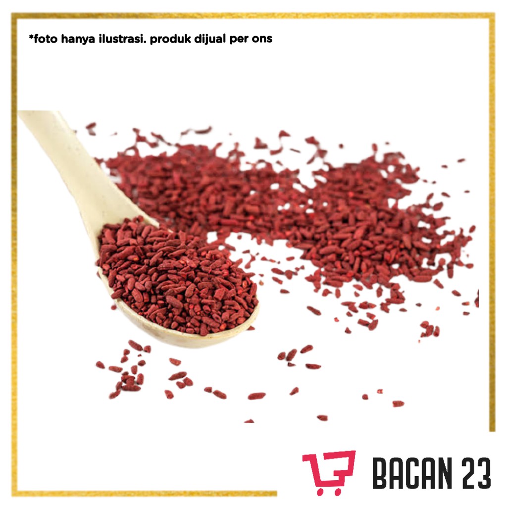 

Beras Merah Angkak (100gr) / Red Rice / Bacan 23 -Bacan23