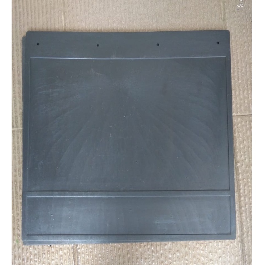 Karpet Lumpur Polos Truk  Universal uk.50x50cm sepasang 2pcs bahan Rubber Mudguard kuat cocok untuk double roda