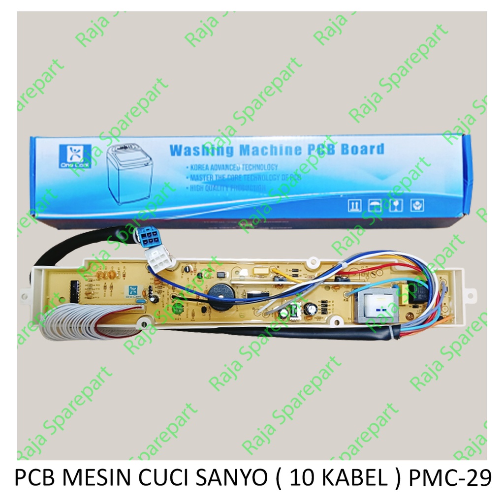 PCB/ Modul Mesin Cuci Sanyo S808 10 Kabel ( ASW85SB ASW86SB )PMC-29