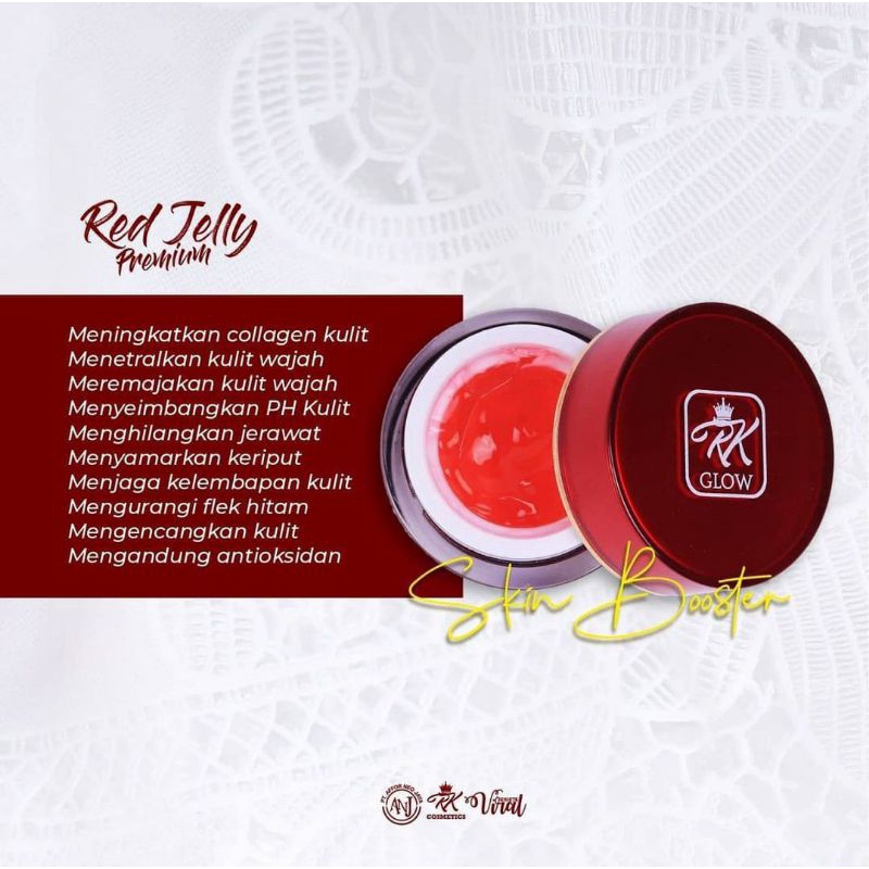 RED JELLY RK / RK GLOW PREMIUM / ORIGINAL 100% / RED JELLY RK MENENCERAHKAN DAN MENGGLOWINGKAN