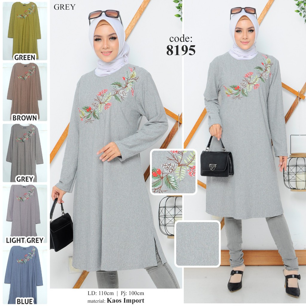  Tunik  muslim wanita terbaru original tunik  kaos import  