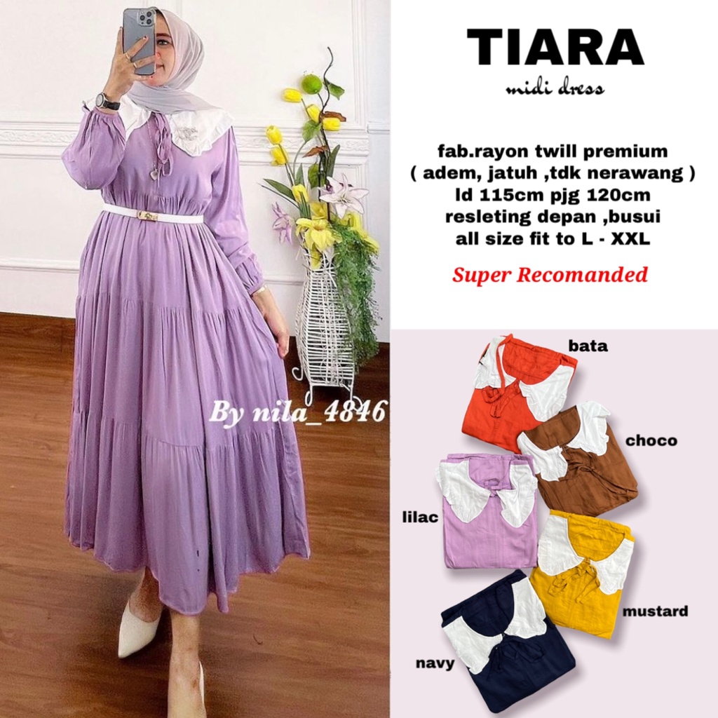 Tiara midi dress