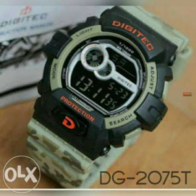 Jam Tangan Digitec Loreng Army Hijau