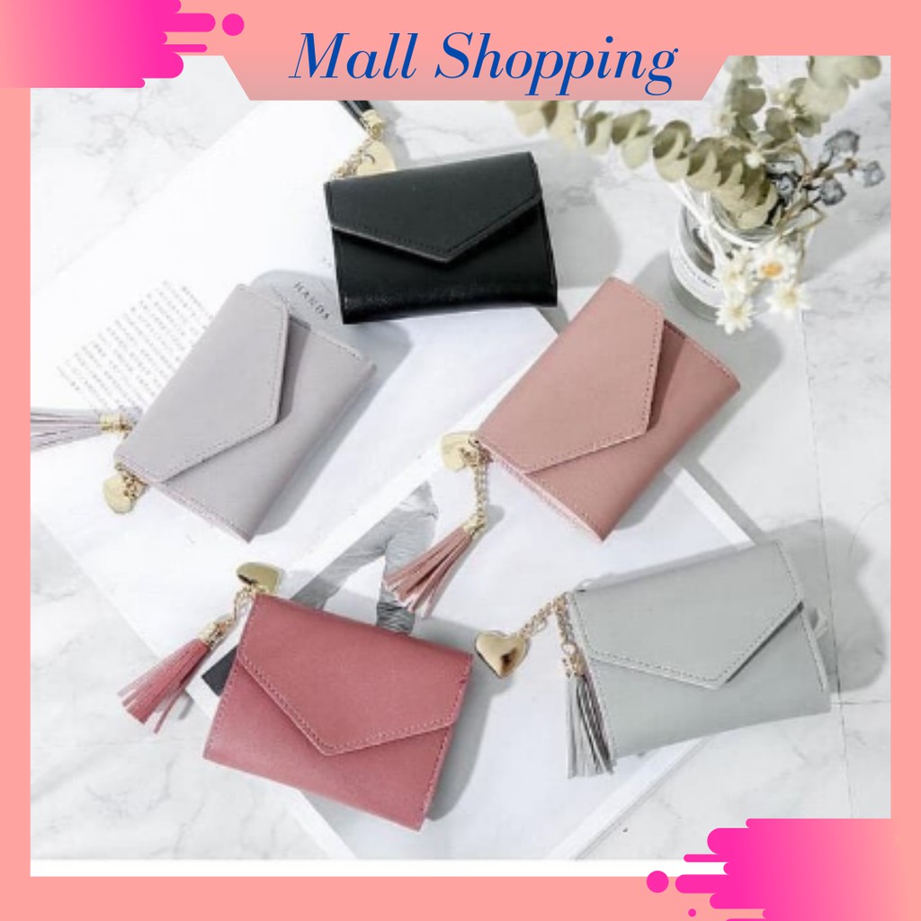 (COD) Dompet Lipat Wanita Dompet Termurah Dompet Fashion MALLSHOPPING