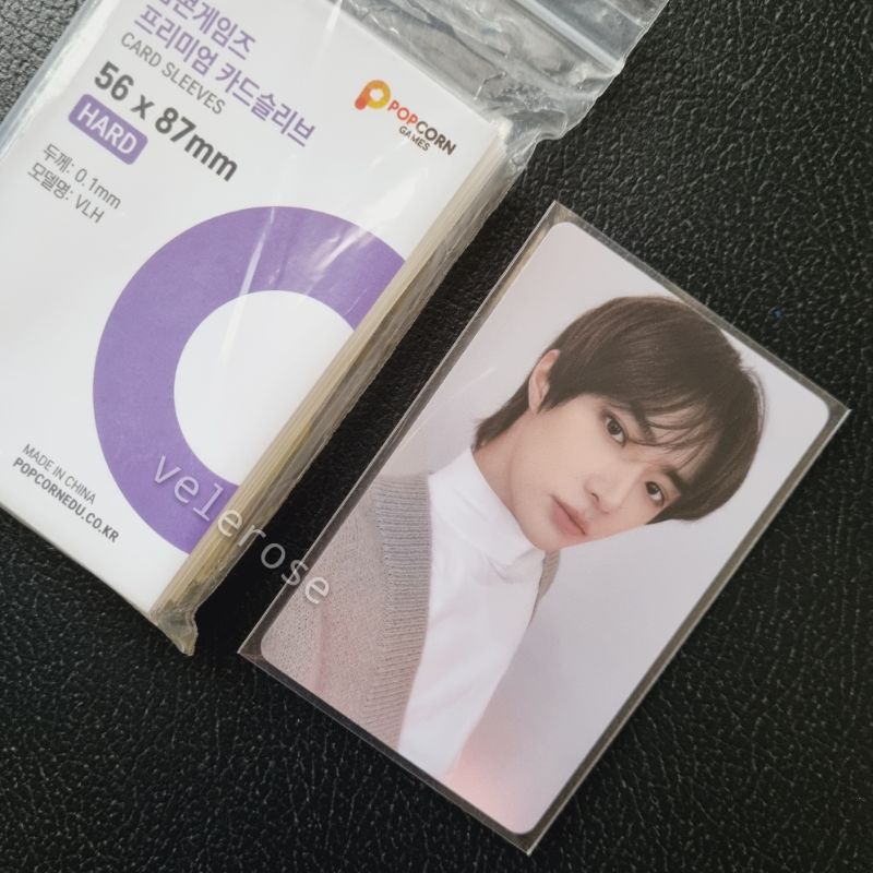 [READY] Innersleeve Popcorn 56x87mm | Popcorn Card Sleeves | Inner Sleeve Popcorn Ungu