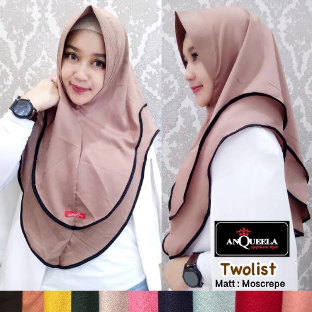 Jilbab Instan Anqueela Twolist