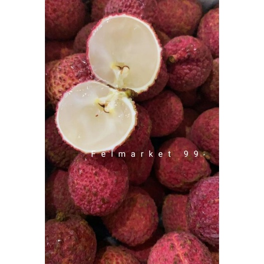 

Buah leci lychee merah Seedlees | leci merah tanpa biji | 1 kg