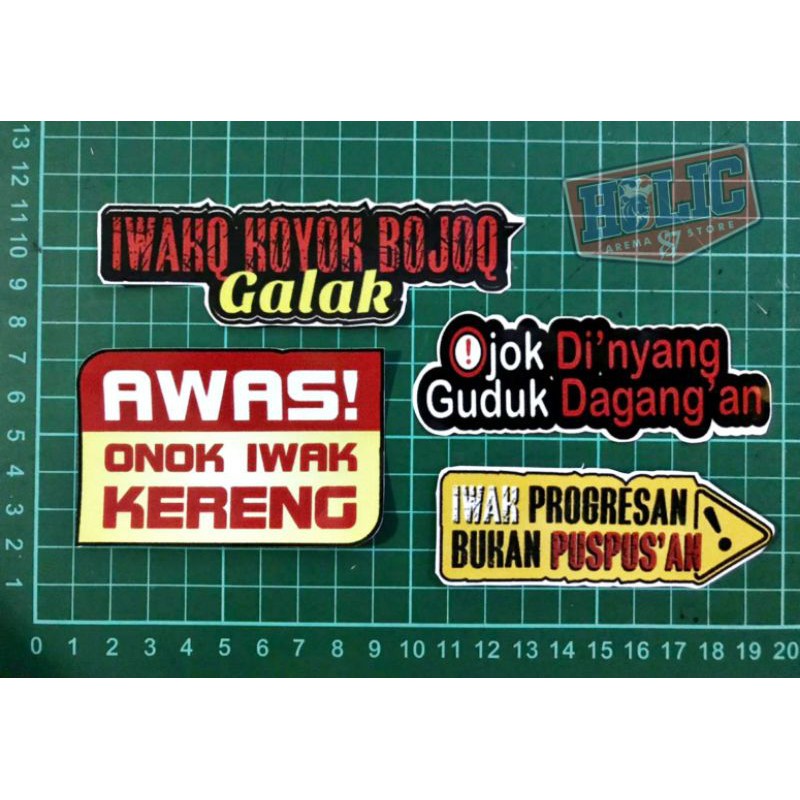 STIKER MINI AQUARIUM IKAN PREDATOR