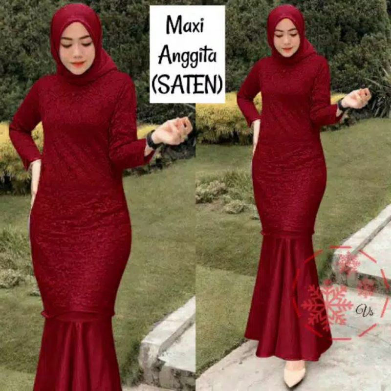 Gamis GAMIS BRUKAT PESTA MEWAH ANGGITA DUYUNG / GAMIS KONDANGAN / GAMIS HAJATAN / GAMIS UMROH (Y2X9)
