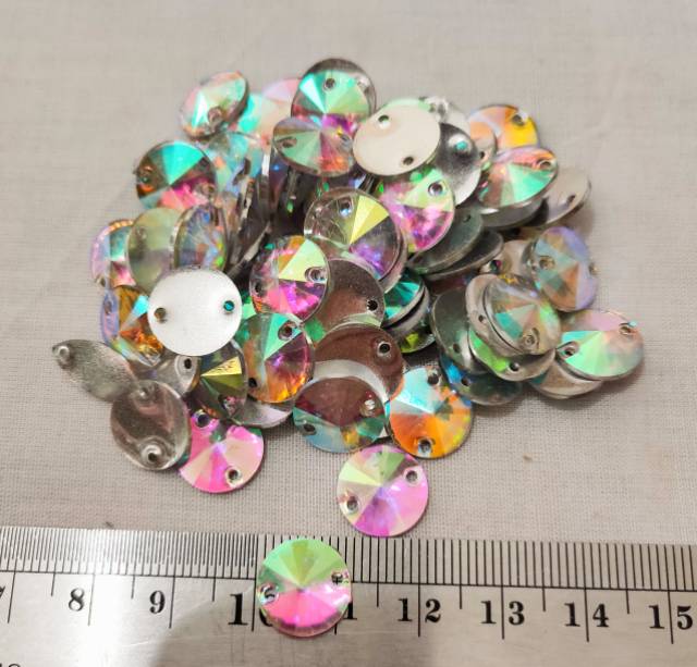 DIAMOND RESIN BULAT PELANGI 8, 10, 12 DAN 14MM