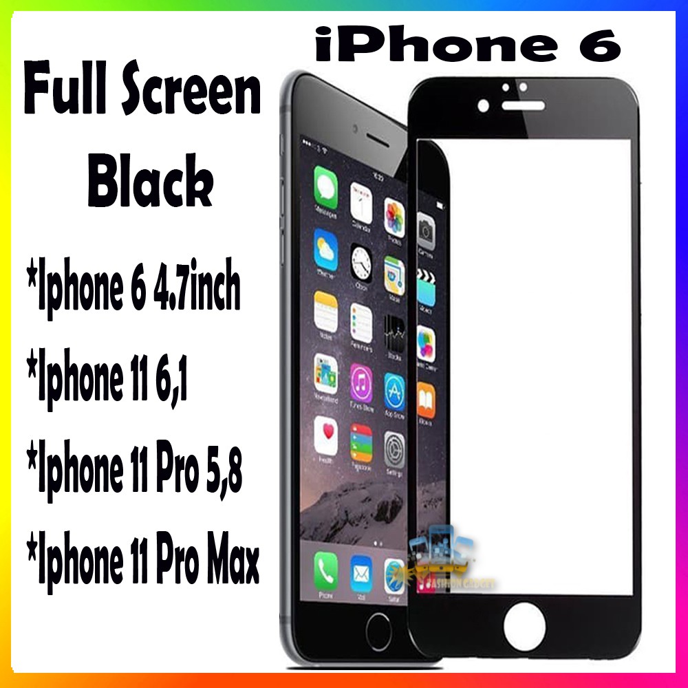 Tempered Glass For Iphone 6 / IPHONE 6G / IPHONE 6S Ukuran 4.7inch / IPHONE 11 /  IPHONE 11 Pro / IPHONE 11 Pro Max Anti Gores TEMPER FULL