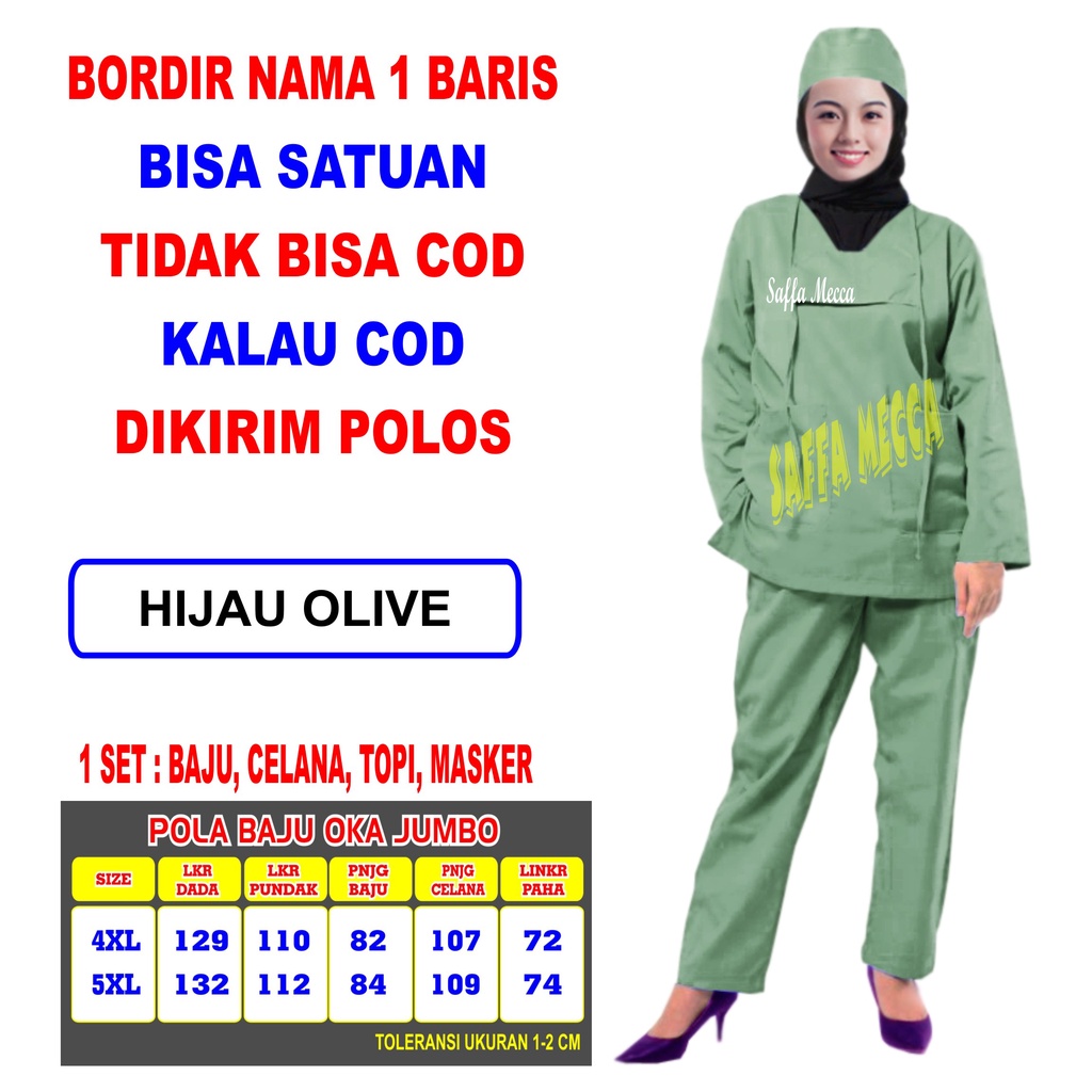 JUMBO BORDIR BAJU OKA  JUMBO BORDIR OKA  LENGAN PANJANG