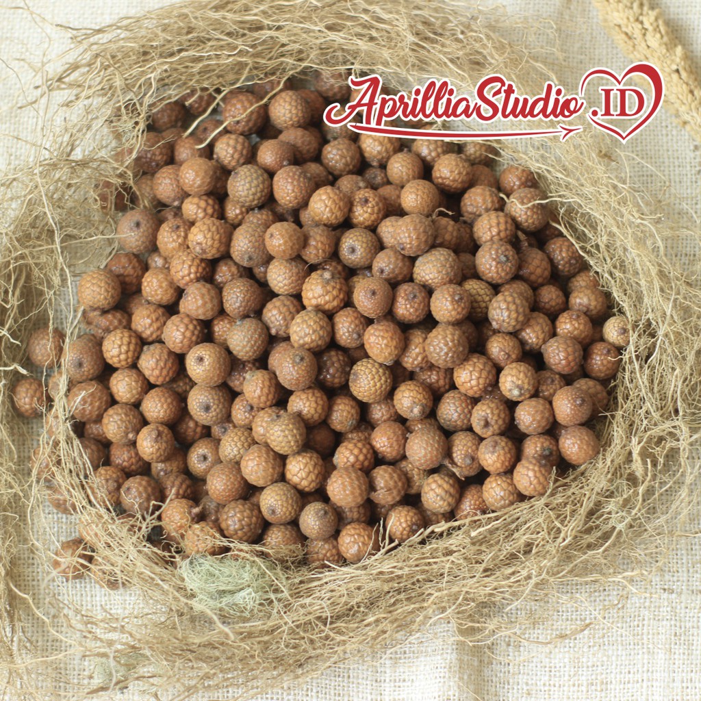 Bahan Kerajinan Untuk Dekorasi Rustic &amp; Craft Biji Rotan / 10 pcs