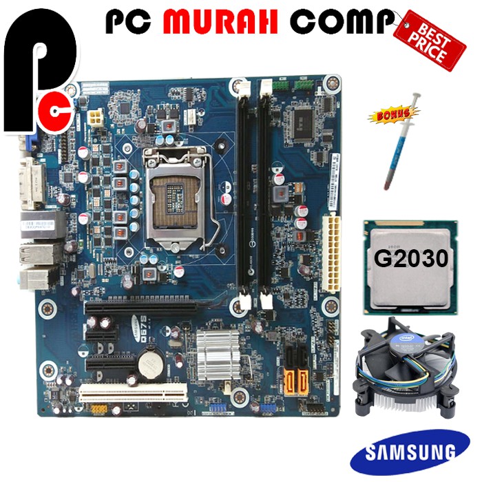 Mainboard Intel LGA 1155 Q67S1 Dengan Processor G2030 plus FAN