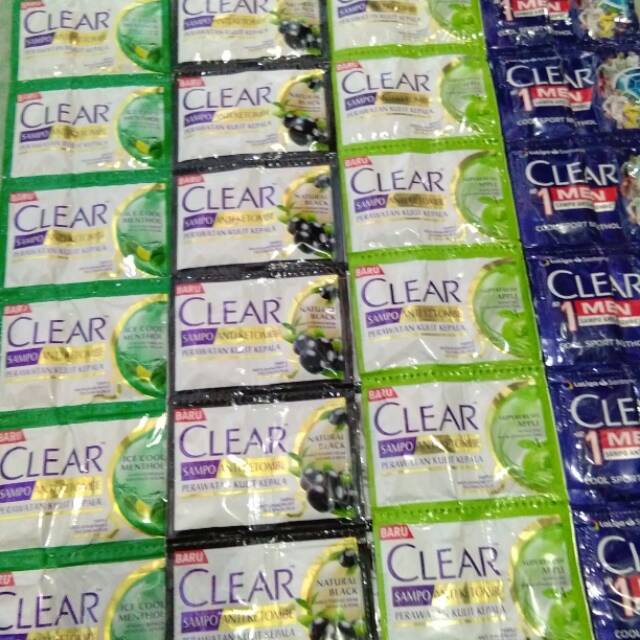 Sampo clear saset 9 ML - harga per sachet
