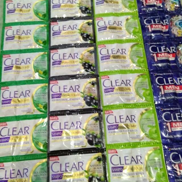 Sampo clear saset 9 ML - harga per sachet