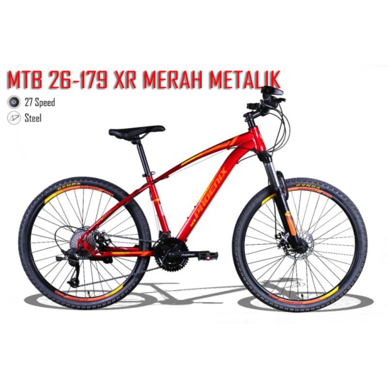 Sepeda 26 Phoenix 179 XR 3x9 27 Speed