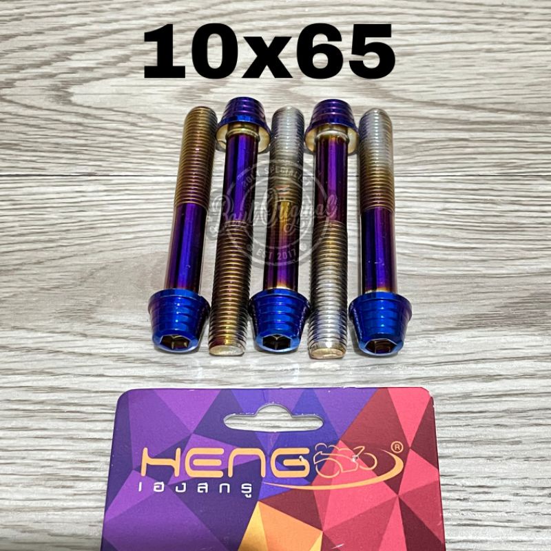 baut probolt kerucut blue 10x65 drat 14 panjang 6.5cm original heng