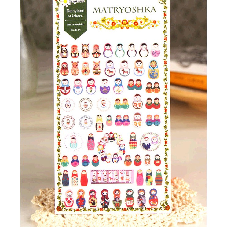 

Daisyland Stickers Matryoshka (Stiker Dekorasi)