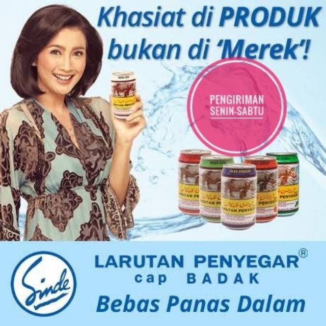 Larutan penyegar cap badak / badak kaleng