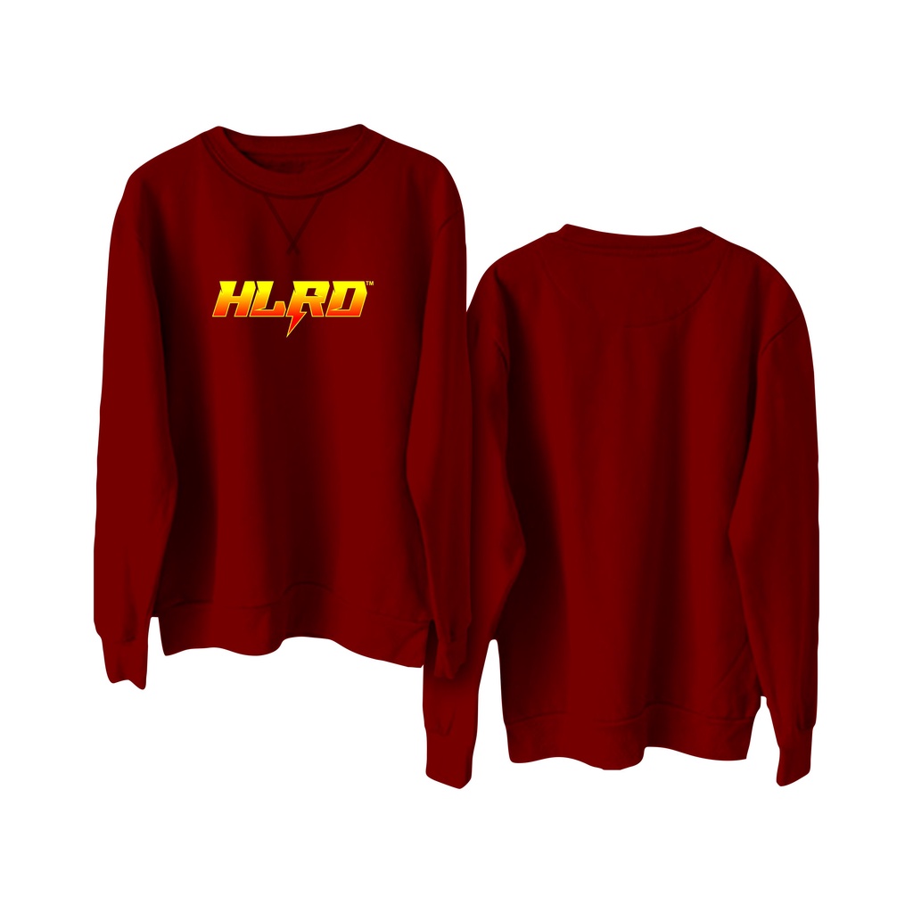 Holyrider Sweter Basic Print Gradasi HLRD || Crewneck sweatshirt sablon DTF II SIZE M - XXL ( Pria &amp; Wanita )