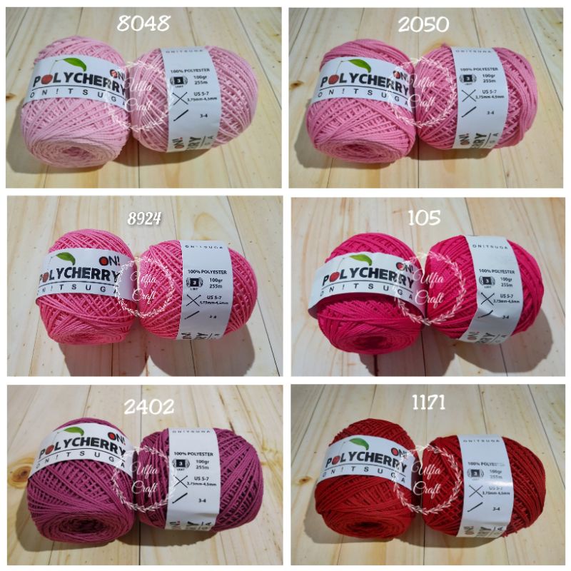 Katalog 2 Benang Rajut Polycherry Onitsuga