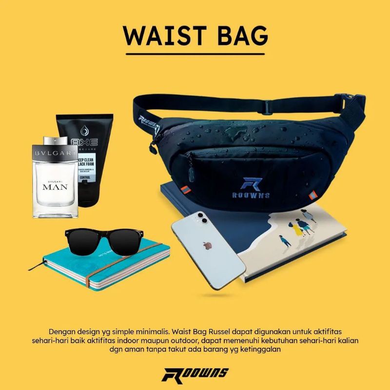 [Waistbag] TAS SELEMPANG PRIA serbaguna multifungsi &quot;Full waterproof&quot; series 295 &quot;edisi Promo Special&quot;