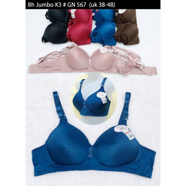 Bra Tanpa kawat UKURAN BESAR / BRA CUP BESAR/ BRA BIG SIZE kualitas bagus kait 3