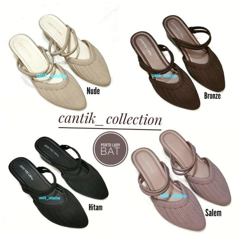 Sandal Wanita Wedges Jelly Porto Lady Bat - Sandal Anak Abg Porto