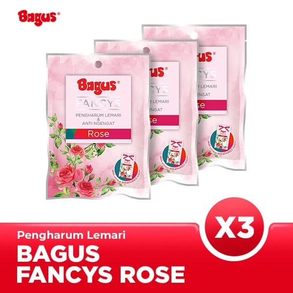 Triple Pack Bagus Fancys Rose Kamper Lemari Baju Rak Buku Sepatu