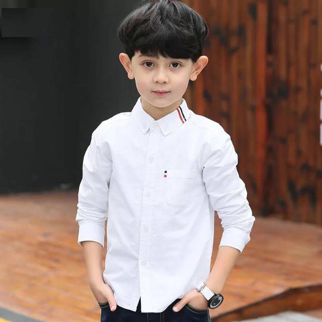 TOTOTAshop.Kemeja Kid RUSSEL anak-anak cowok,Bahan cotton import,Lengan panjang ada kantong