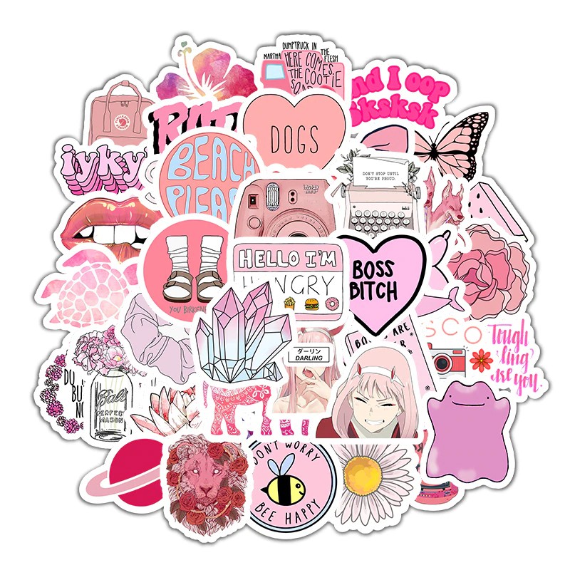  STIKER  TUMBLR FASHION CUTE STICKER UNTUK  LAPTOP HP  KULKAS 