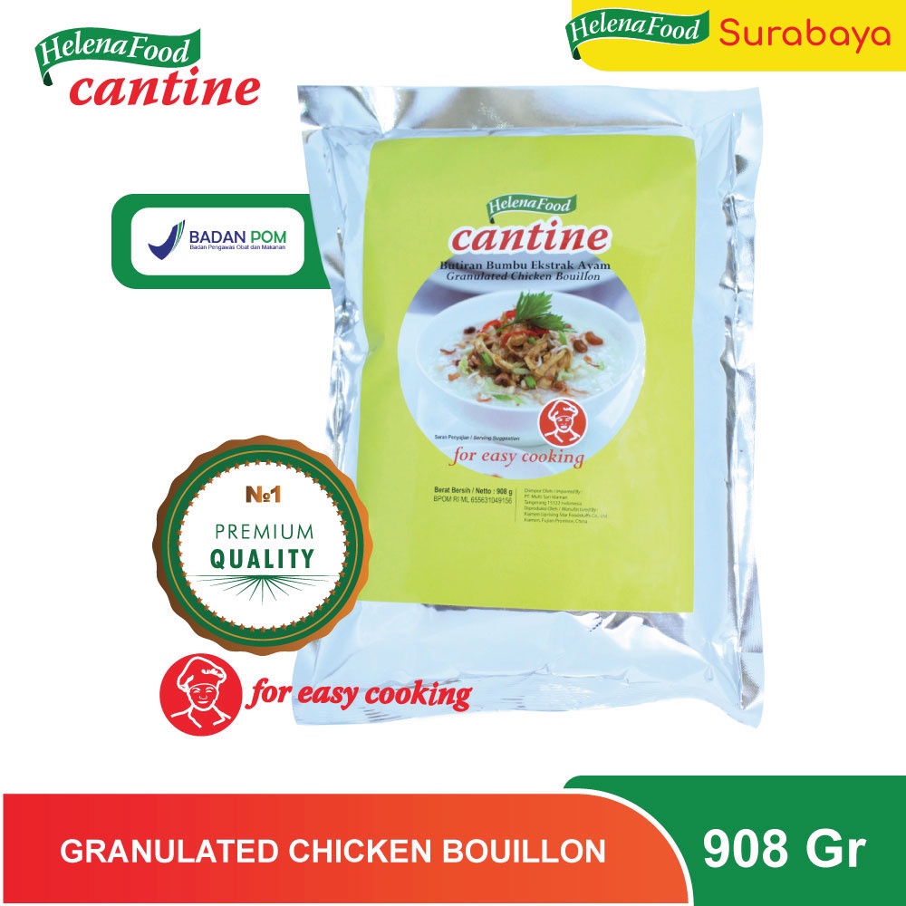 

Butiran Bumbu Ekstrak Ayam Granulated Bouillon Cantine 908 g