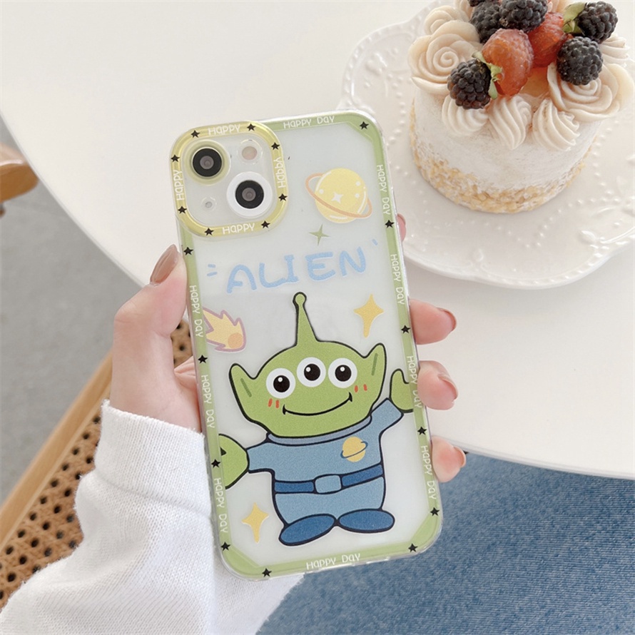 (Ready Stock) Soft Case Tpu Motif Kartun Untuk Iphone 11 Pro Max 13 12 Pro Max X Xr Xs Se 2020 Max 7 Plus 8 7 Plus Cute Cartoon Character Couple TPU Soft Silicone Precision Hole Protection Phone Back Cover