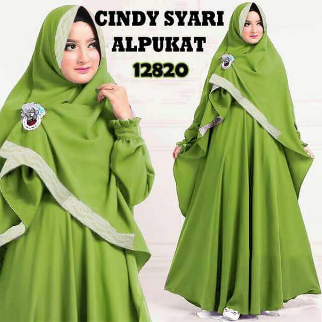 CINDY SET GAMIS SYAR'I SUPER JUMBO by RAYHANUN LD 90 sampai ld 130 140 150 160 170 180