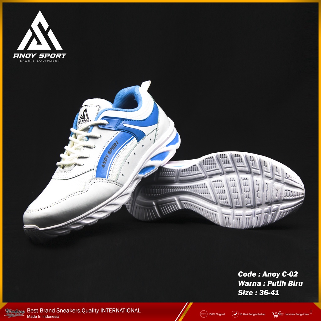 Sepatu Sneakers Wanita Sport Shoes Anoy C-02