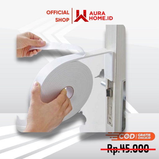 Lis Strip Pintu Door Noise Insulation Sealing Tape 3cmx5M / Lis Strip Penutup Penahan Ganjel Ganjela