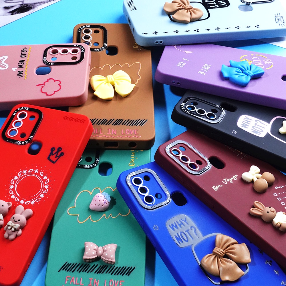 CASE SAMSUNG A02 A02S A03 A03S A10S A12 A13 A20S A21S A22 4G A23 A32 A32 5G A33 5G A52 A53 5G A72 CASE 3D CUTE SOFTCASE 3D CUTE